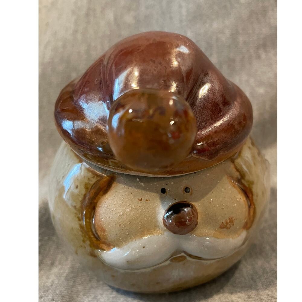 Santa Claus Head Ceramic Tealight Votive Candle